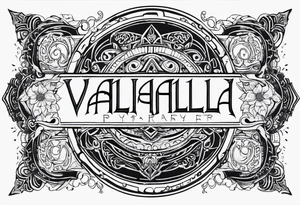 Valhalla prayer tattoo idea