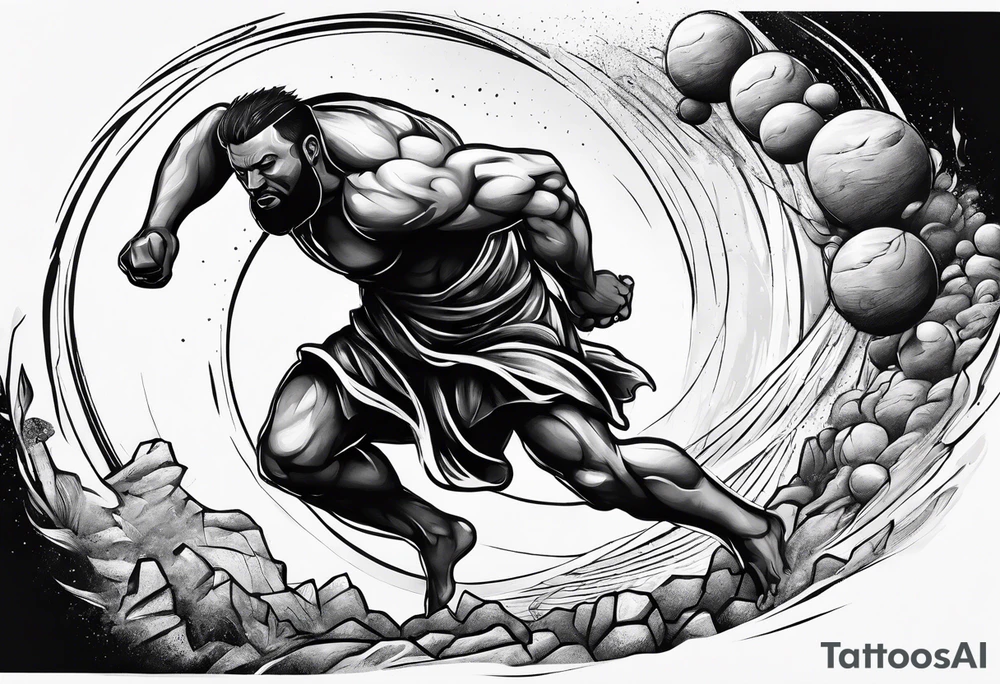 sisyphus struggle tattoo idea