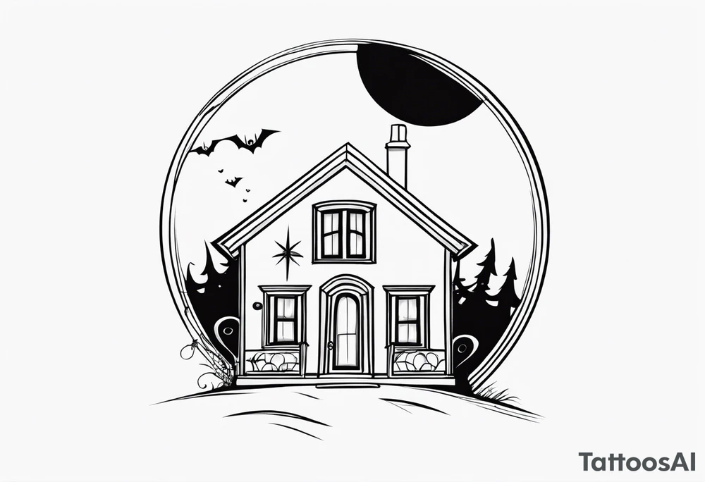 jack skellington's home tattoo idea