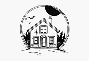 jack skellington's home tattoo idea