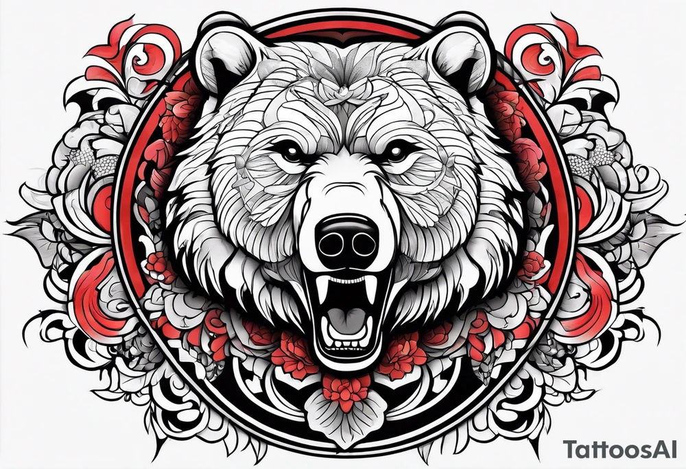 Dancing bear tattoo idea
