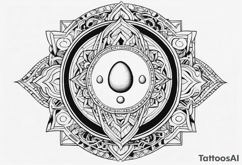 sternum tattoo for a woman
Mesoamerican themes like the sun and moon 
Ouroboros snake wrapped around an Orphic egg inside of a mirror tattoo idea