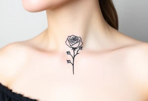 Rose and thorns tattoo idea