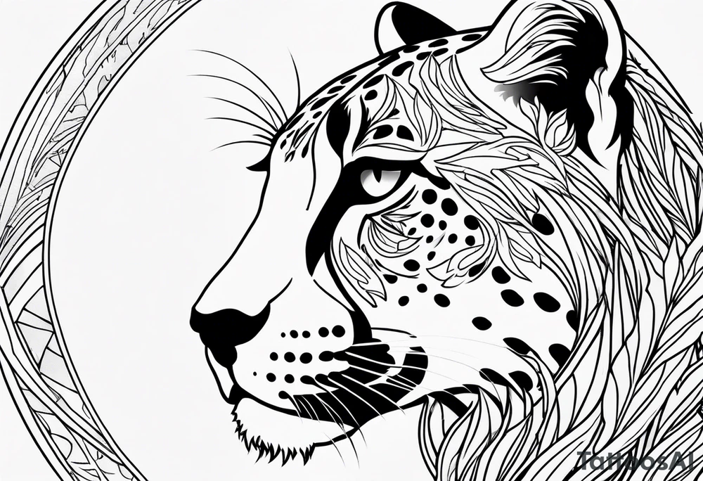 Virgo cheetah tattoo idea