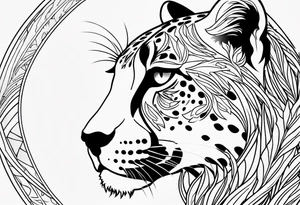 Virgo cheetah tattoo idea