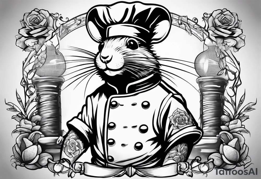Rat chef prison tattoo idea