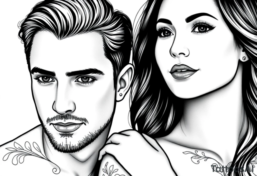 Give me an idea for couples tattoo idea