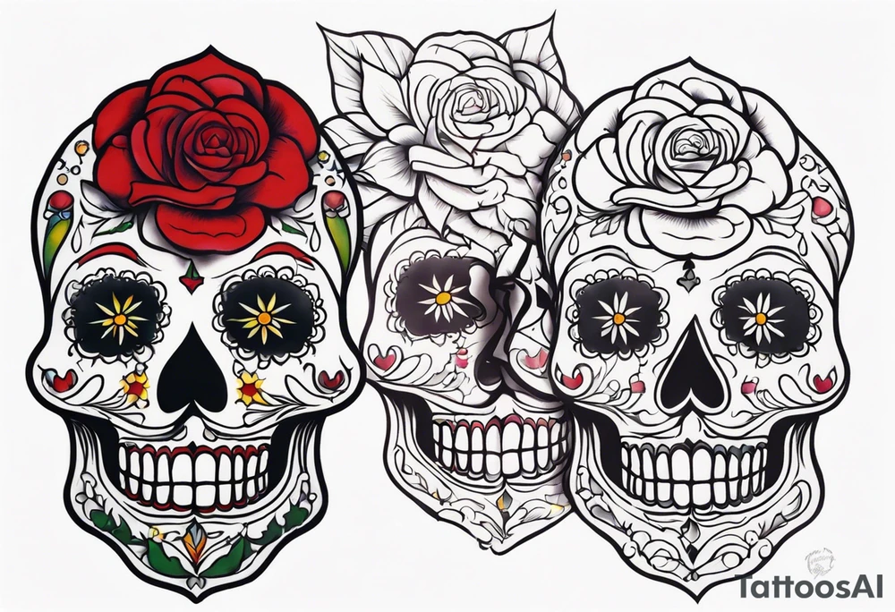 santa muerta tattoo idea