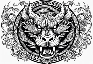 Traditional Chinese Dragon tattoo idea