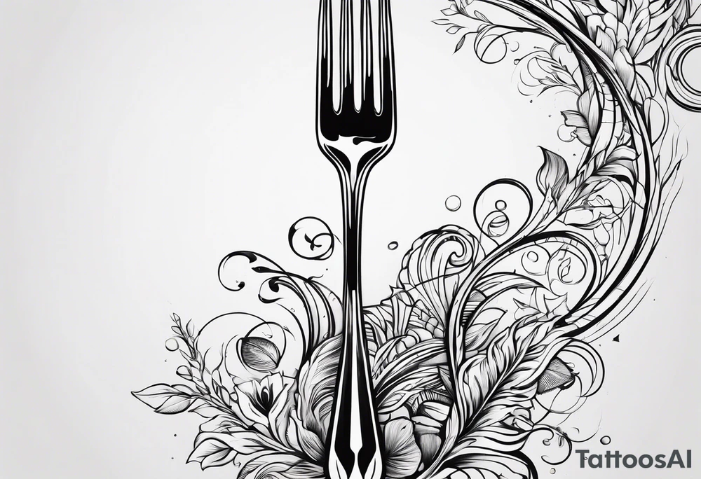 fork tattoo idea