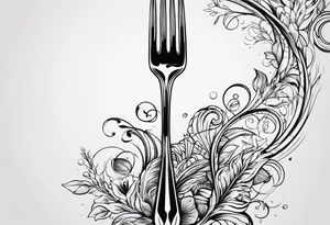 fork tattoo idea