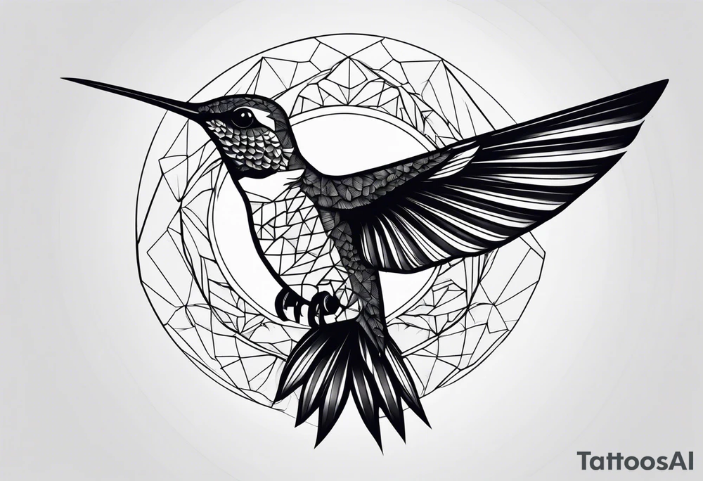 Hummingbird tattoo idea