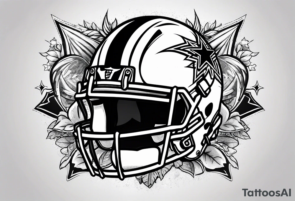 American football tattoo idea