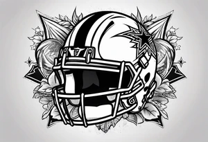 American football tattoo idea