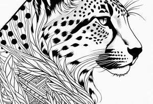 Virgo cheetah tattoo idea