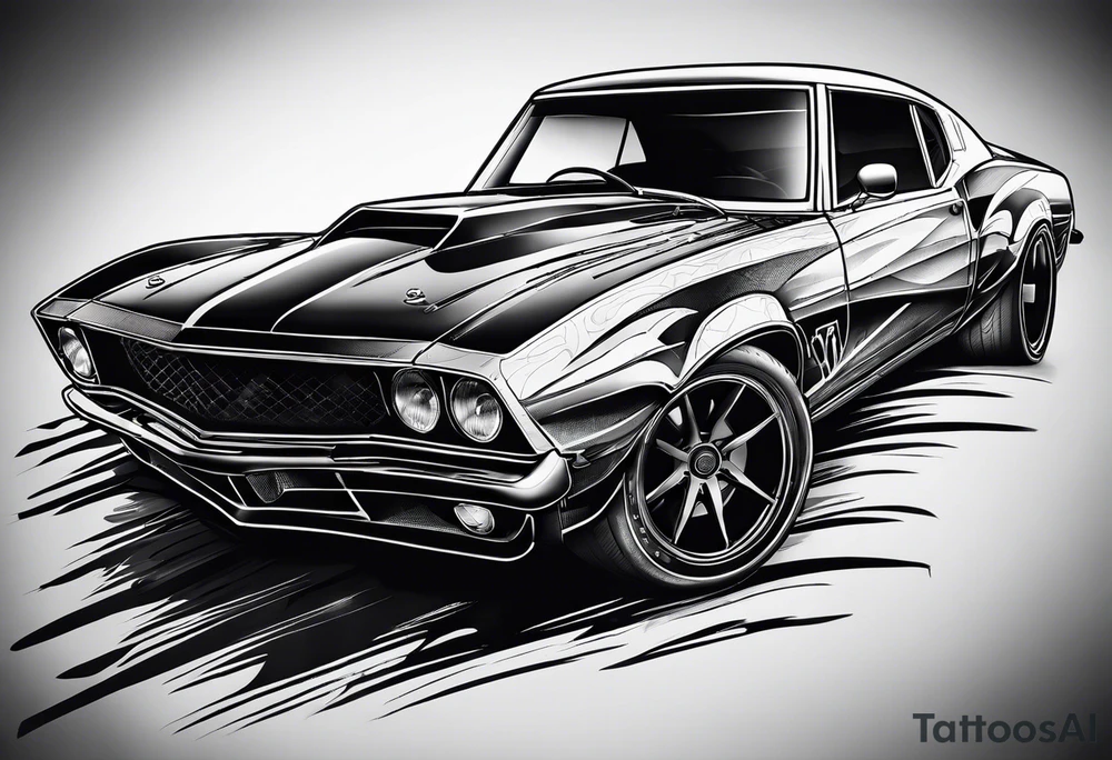 Dirt race car tattoo idea