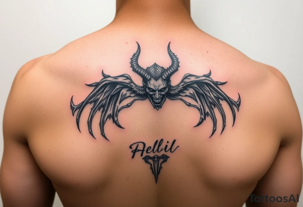 First appearance of Dante Mikha'el in hell tattoo idea