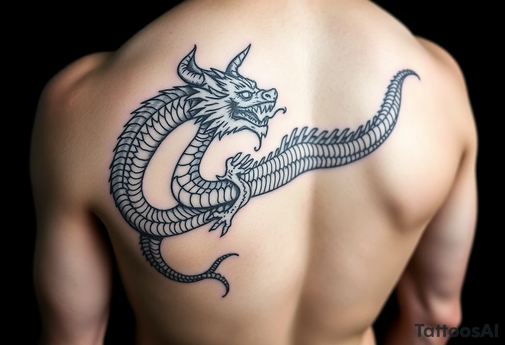 dragon arm sleeve tattoo idea