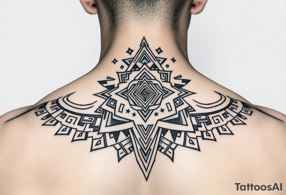 Pre-Colombian art neck tribal geometric tattoo tattoo idea