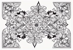 Floral Motif tattoo idea