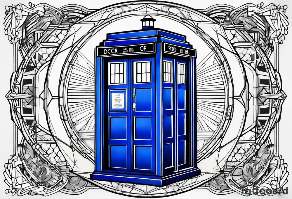 Doctor who tardis tattoo idea