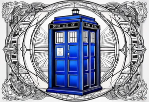 Doctor who tardis tattoo idea