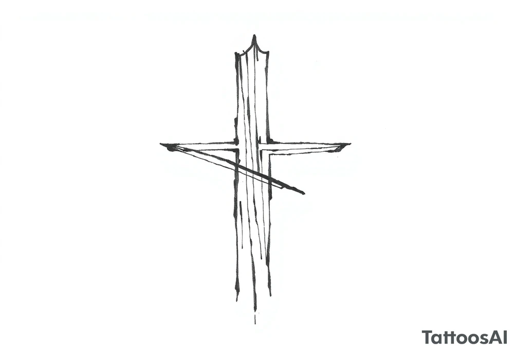 Thick straight asterisk symbol tattoo idea