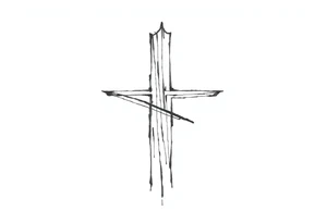 Thick straight asterisk symbol tattoo idea