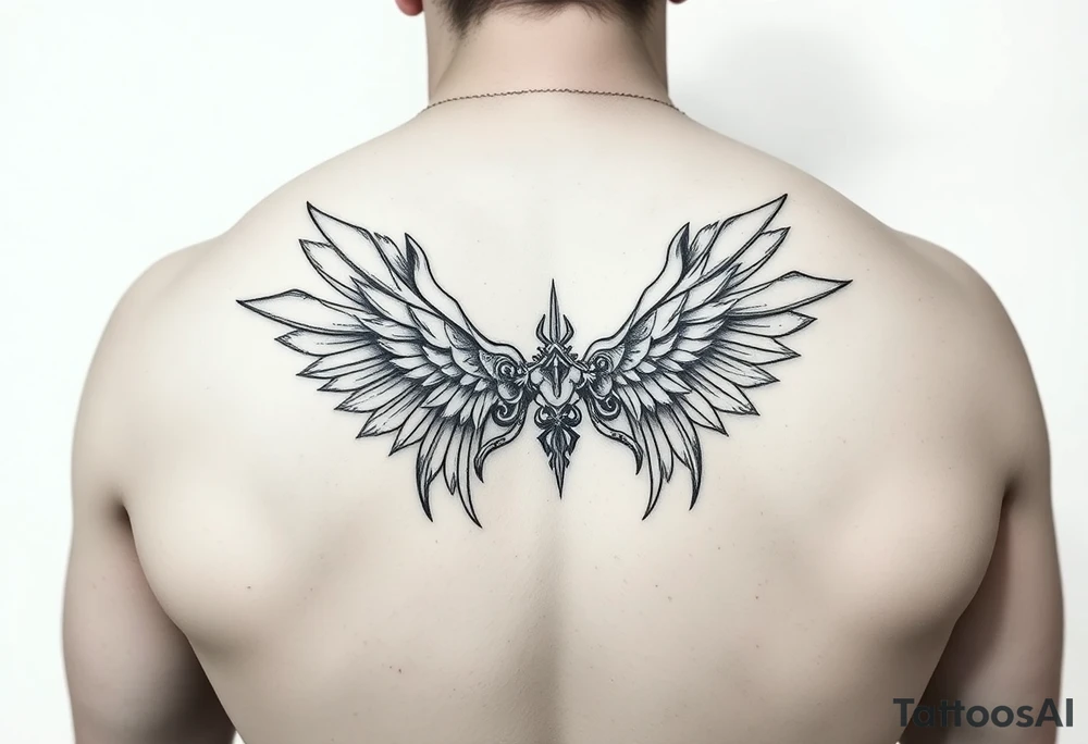 bondage fetish inspired full butt tattoo for a man tattoo idea