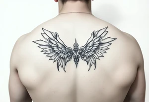 bondage fetish inspired full butt tattoo for a man tattoo idea