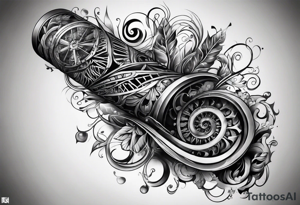 DNA forearm tattoo idea