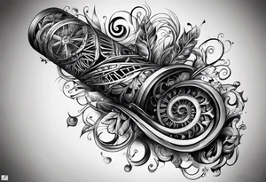 DNA forearm tattoo idea