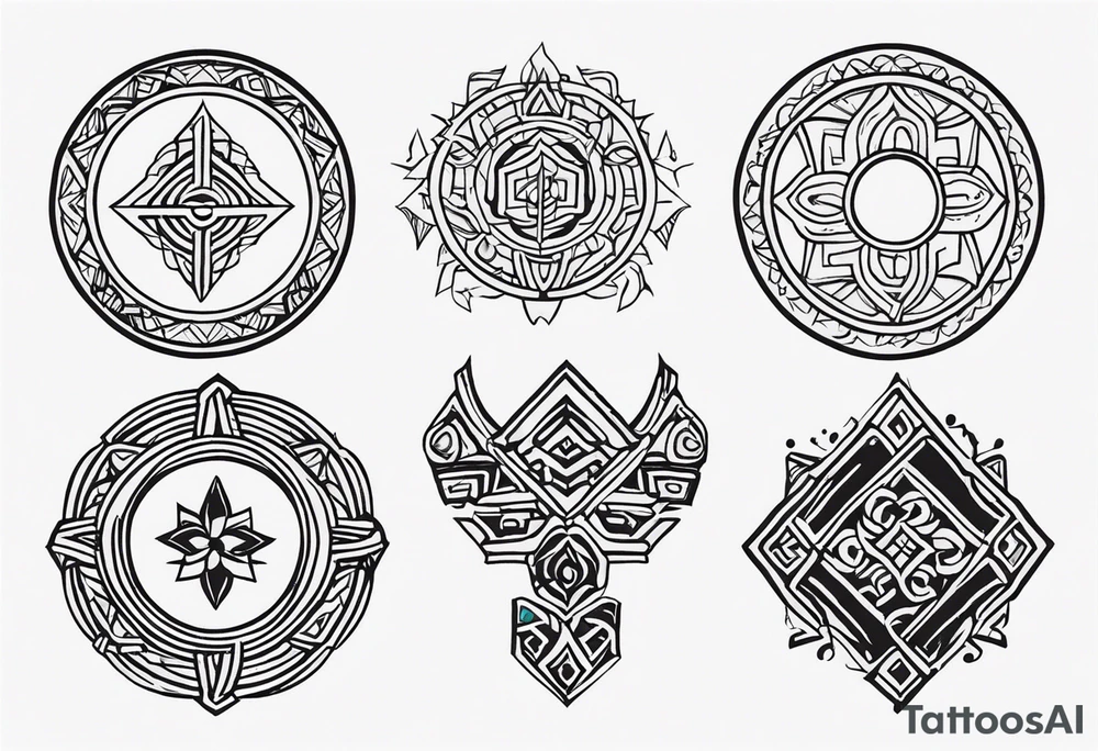 TVery small tattoo that connects to Kazhakstan heritage tattoo idea