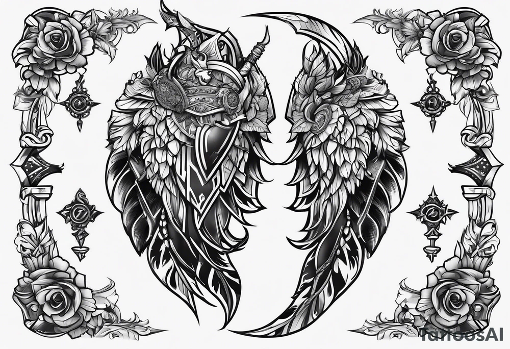 armor plates tattoo idea
