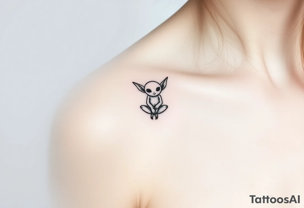 Tiny goblin tattoo idea