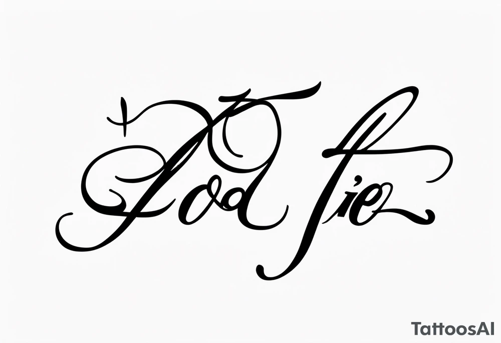 “I’d do it” written in cursive tattoo idea