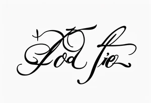 “I’d do it” written in cursive tattoo idea
