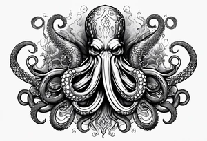 tentacles Cthulhu octopus kraken tattoo idea