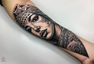extreme pain in elbow human tissue on arm tattoo idea