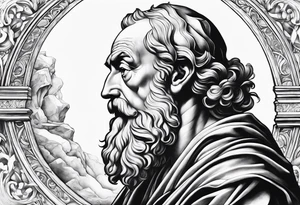 Caravaggio painting of Saint Jerome tattoo idea