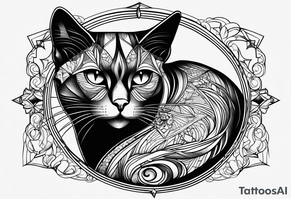 Black Cat tattoo idea