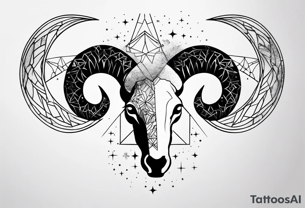 Aries constellation stars tattoo idea