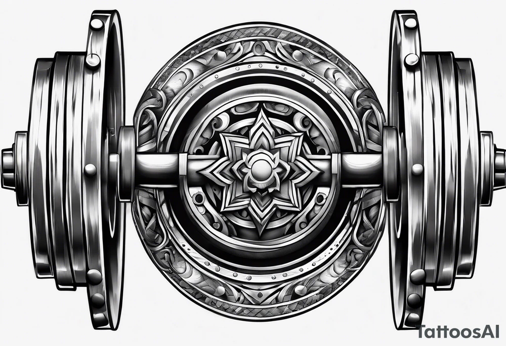 A barbell tattoo idea
