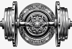 A barbell tattoo idea