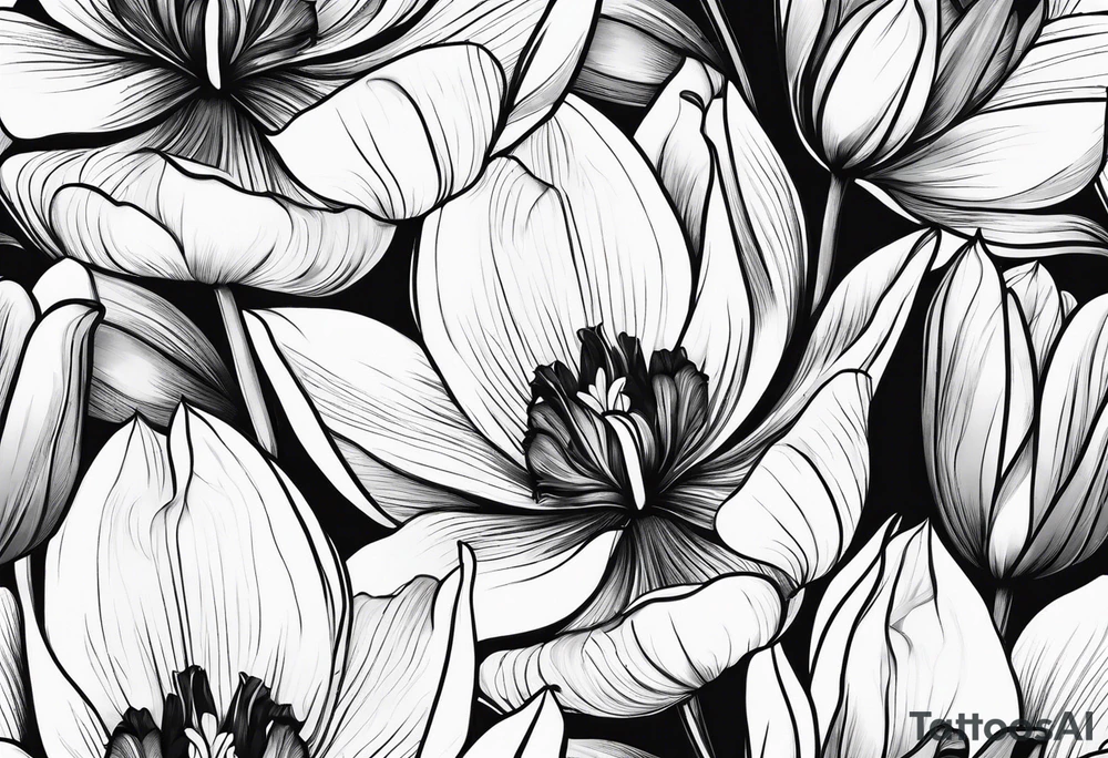 tulips tattoo idea