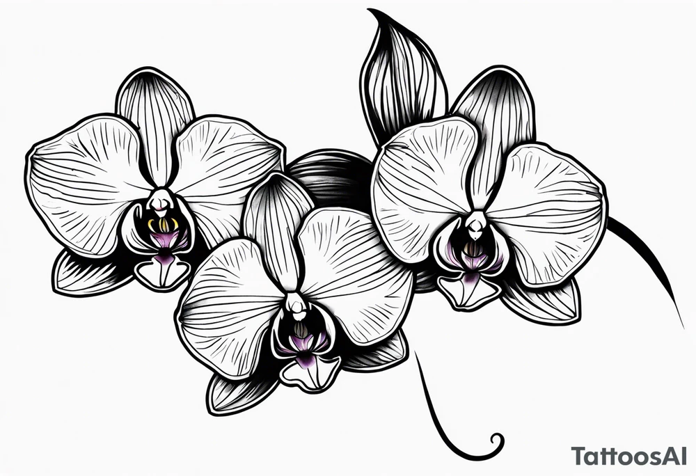 Orchids on my arms to my shoulder tattoo idea