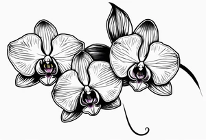 Orchids on my arms to my shoulder tattoo idea