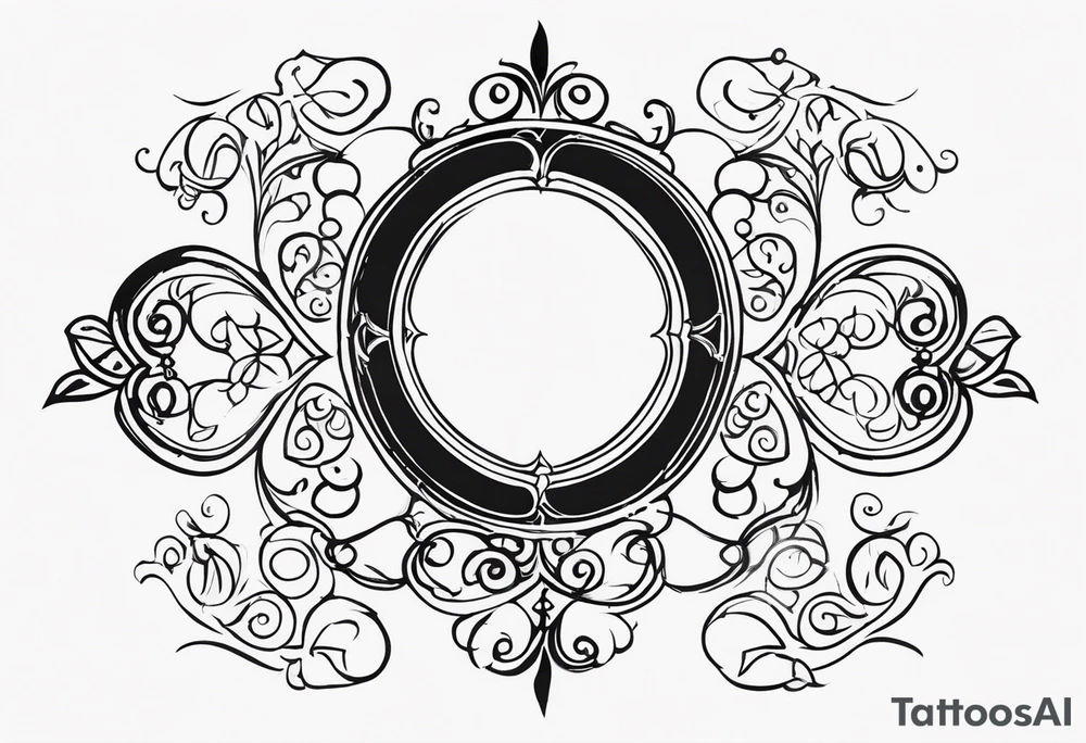 Elegant Scrollwork tattoo idea