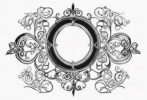 Elegant Scrollwork tattoo idea