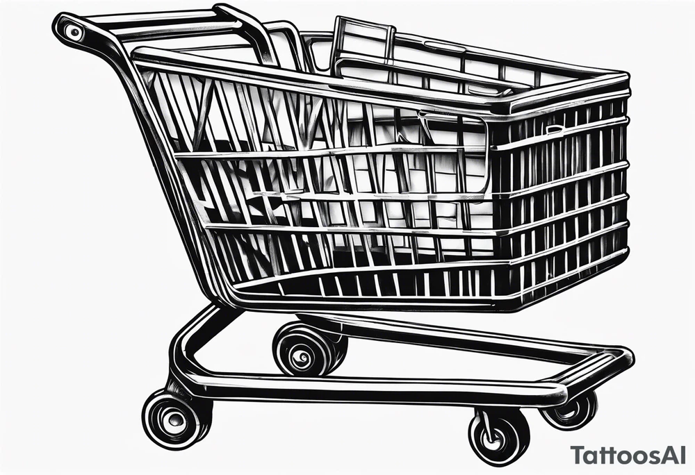 Shopping cart tattoo idea